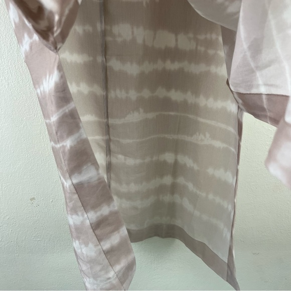 J. Jill Silk Blend Tie Dye Print Side Slit Lightweight Oversized Tunic - Picture 14 of 16